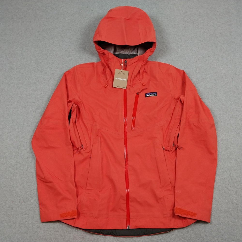 Patagonia Rain Jacket Womens XS Pimento Red Granite Crest Waterproof H2No Hiking